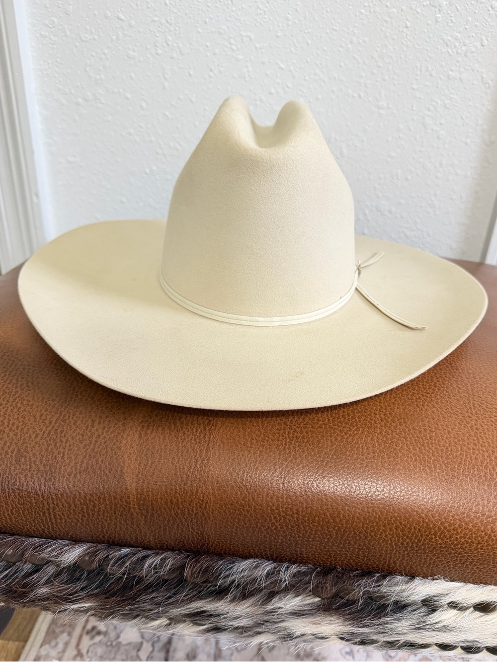 Vintage Bailey XXXXX Beaver Felt Cowboy Hat Western  Size 6 3/4 Made in USA